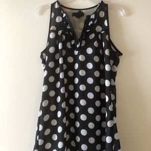 B+W Polka Dot Tunic Top